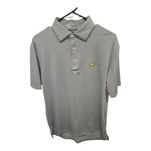 Peter Millar Light Gray Polo Shirt Medium